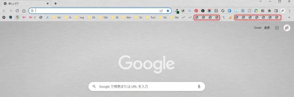 Google Chromeのブックマークバーのファビコンアイコンが表示されない時の対象方法